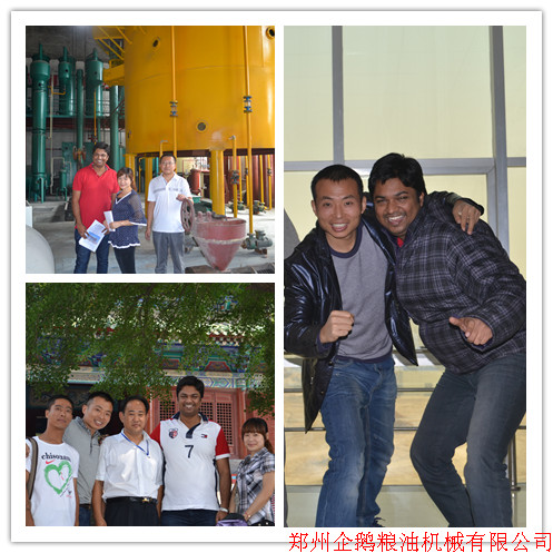 印度客戶參觀鄭州企鵝油脂浸出設(shè)備(圖1) 浸出設(shè)備